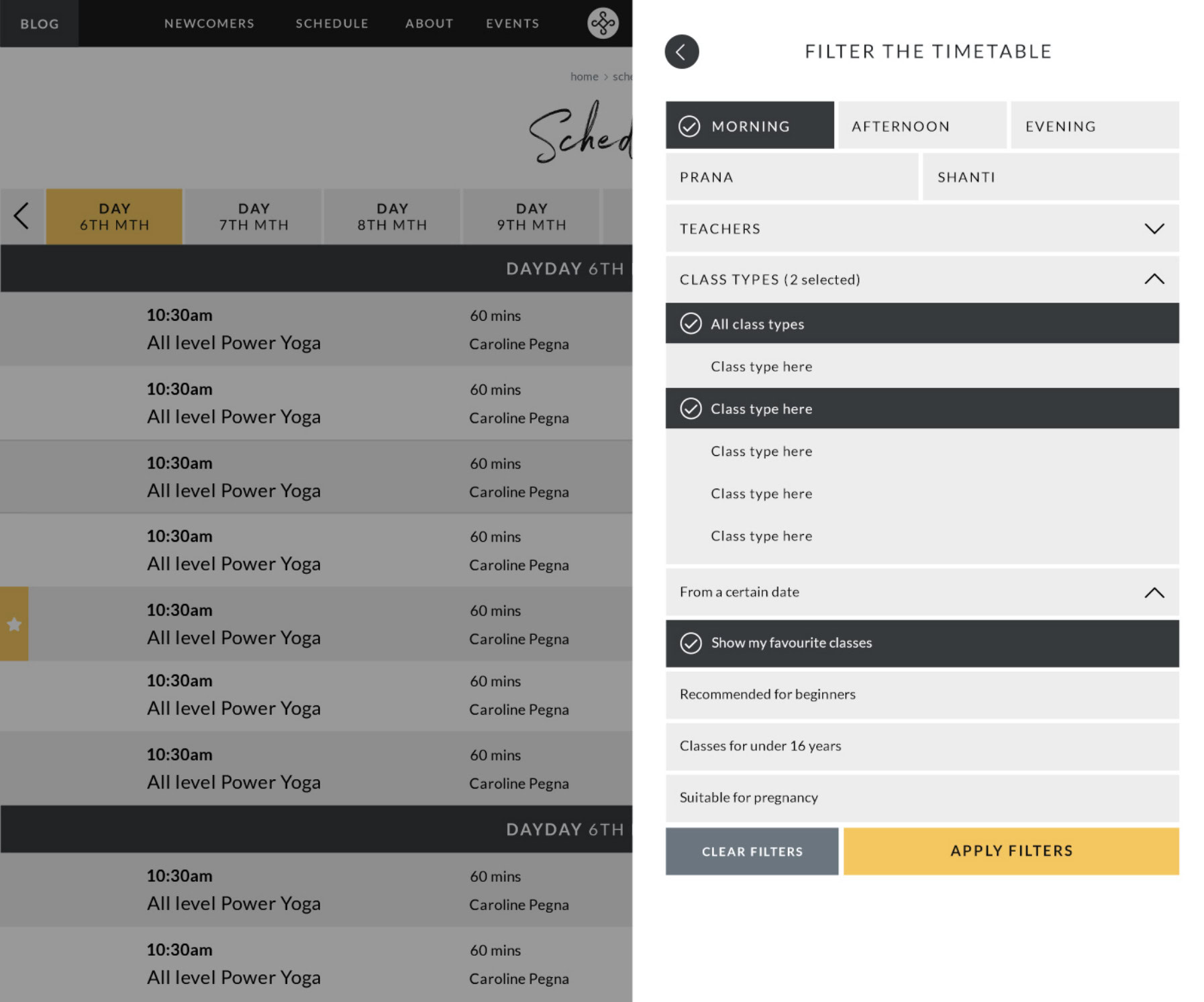 The Power Yoga Co - The website
