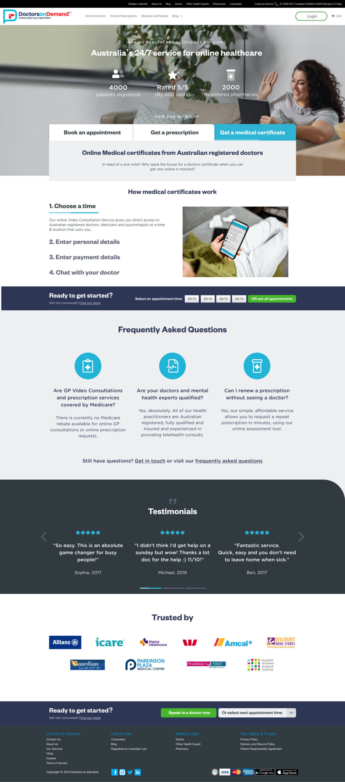 Doctors on Demand - Homepage