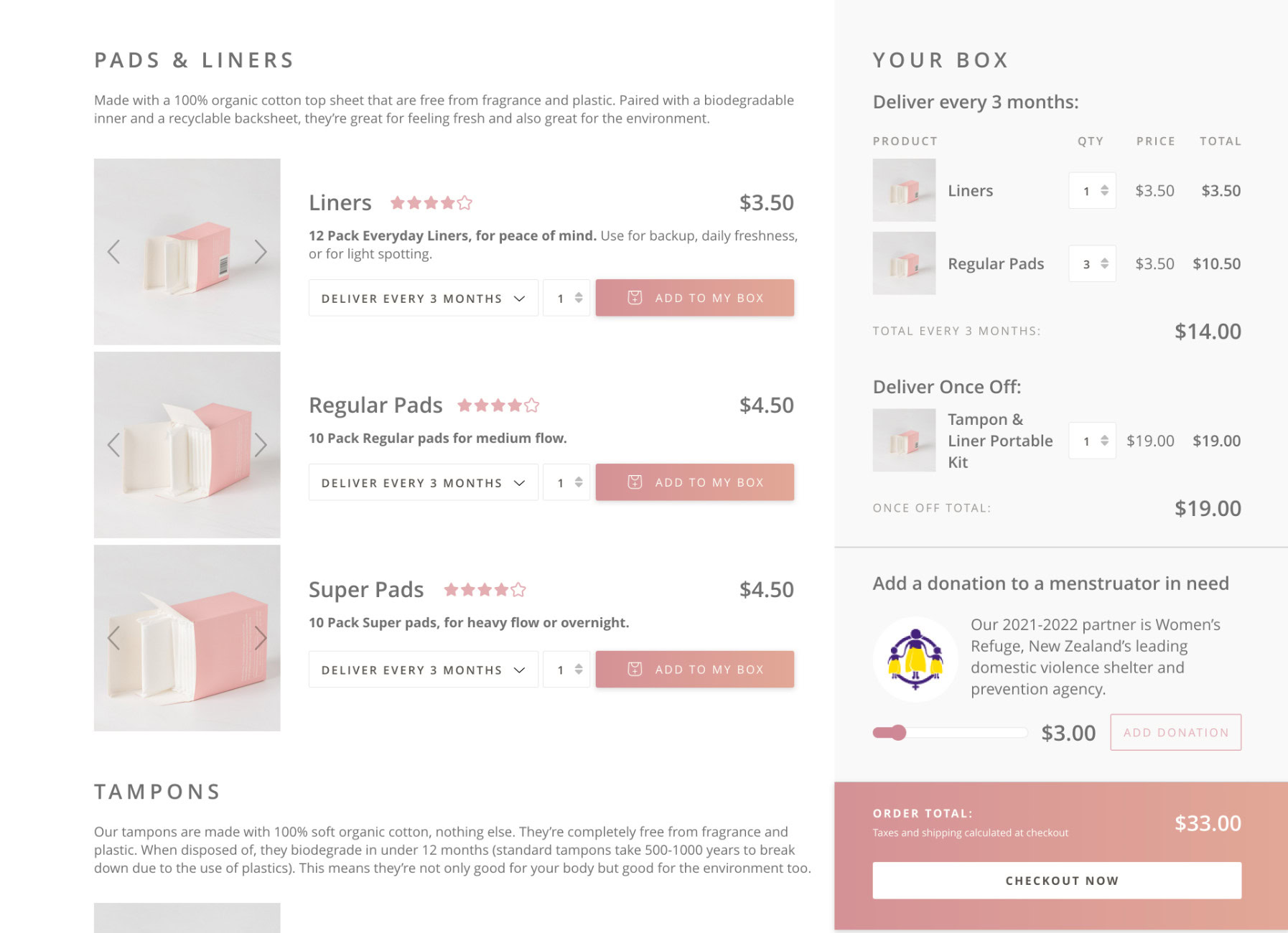 Your cycle - The website