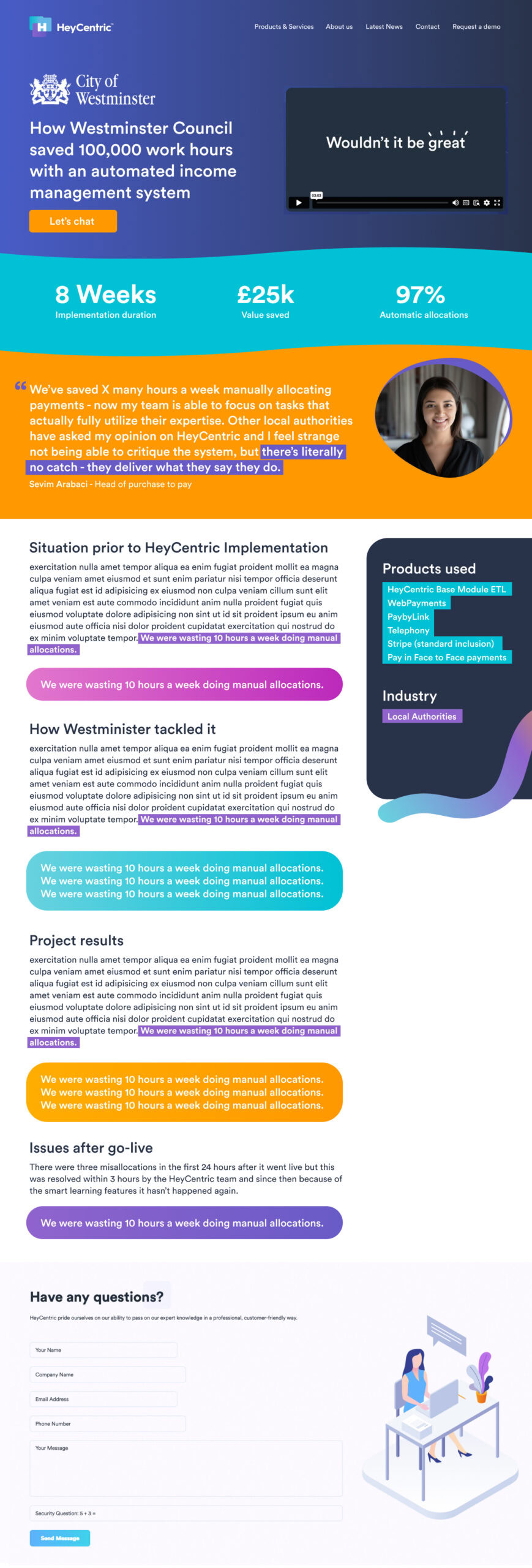 HeyCentric - Case Studies