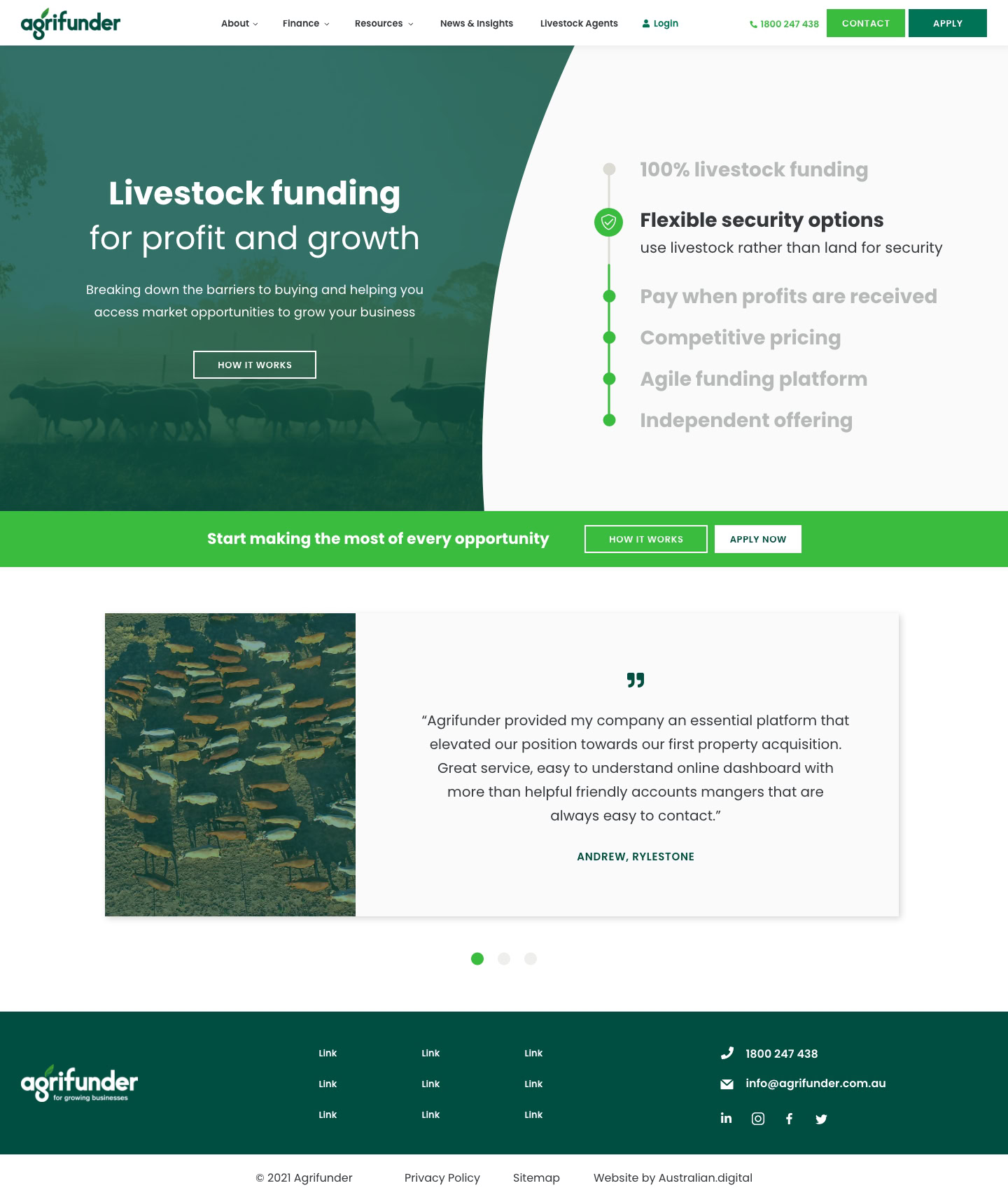 Agrifunder - The website