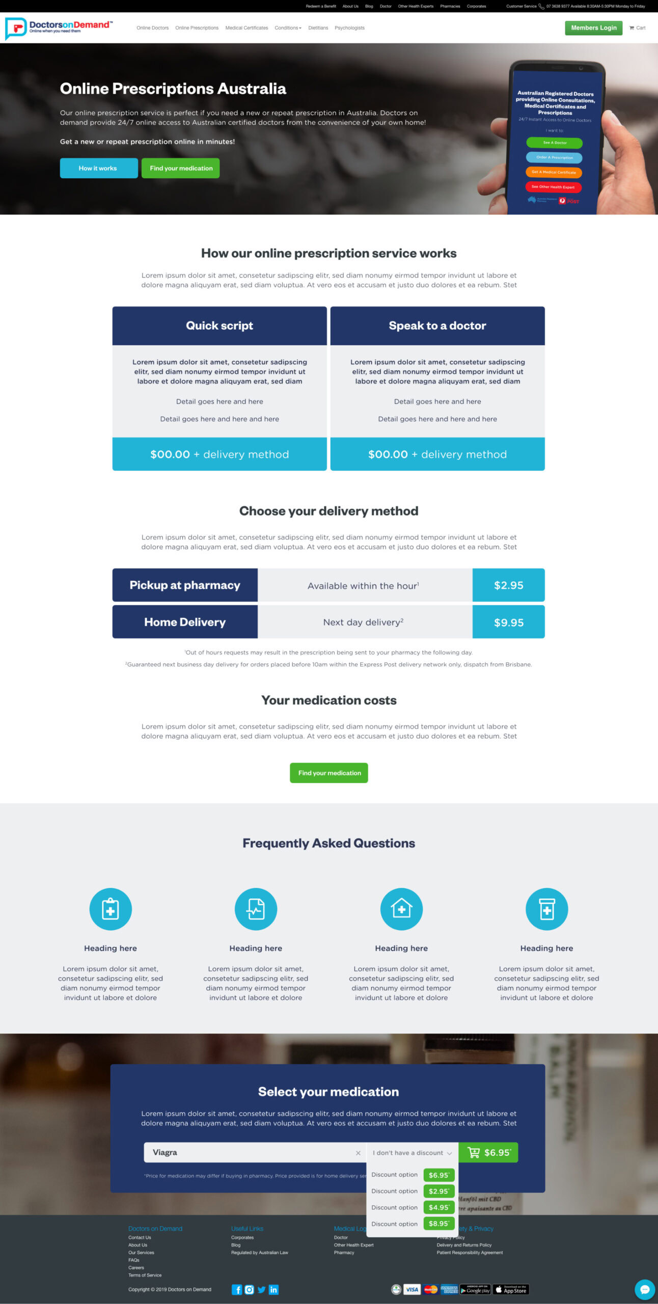 Doctors on Demand - Prescription page