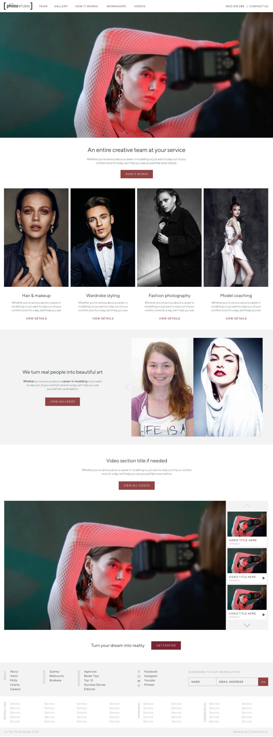 The Photo Studio - The website
