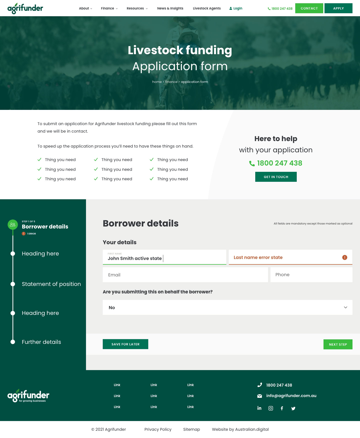 Agrifunder - The website