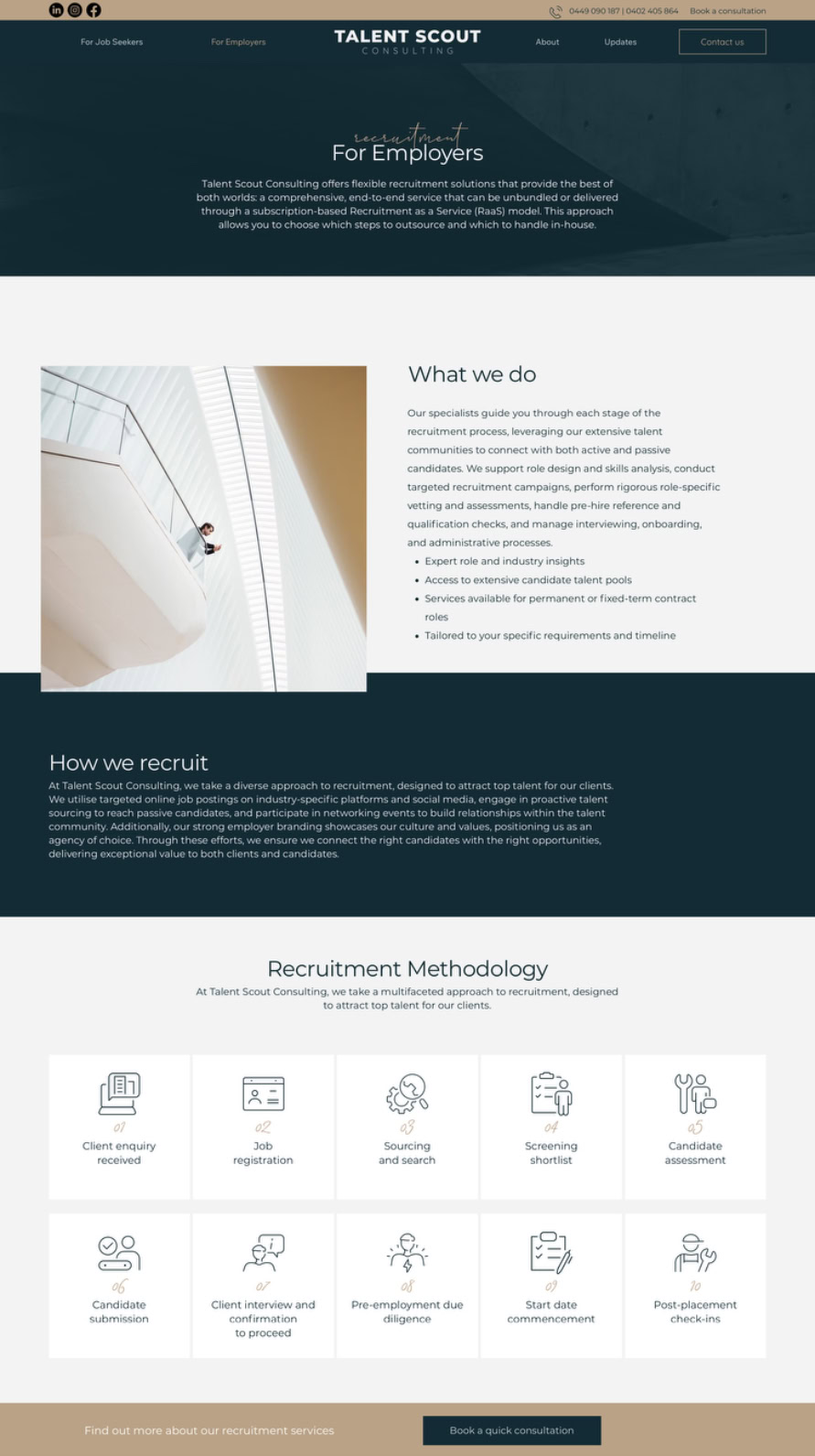 Talent Scout Consulting - The website